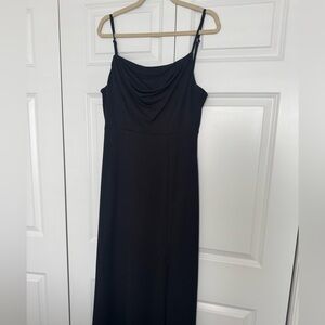 Birdy Grey Black Dress with front slit
